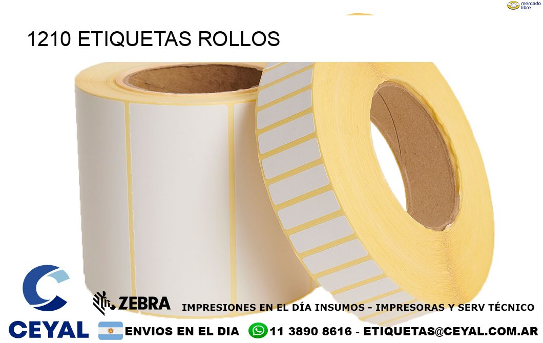 1210 etiquetas rollos