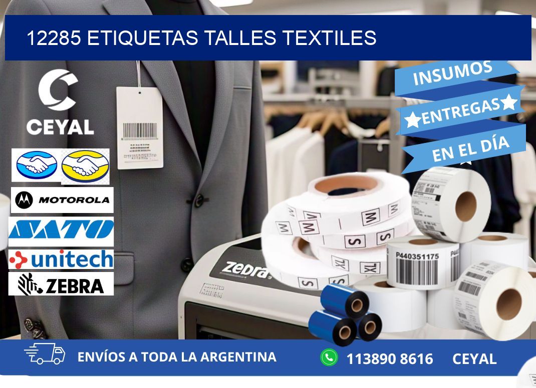 12285 ETIQUETAS TALLES TEXTILES