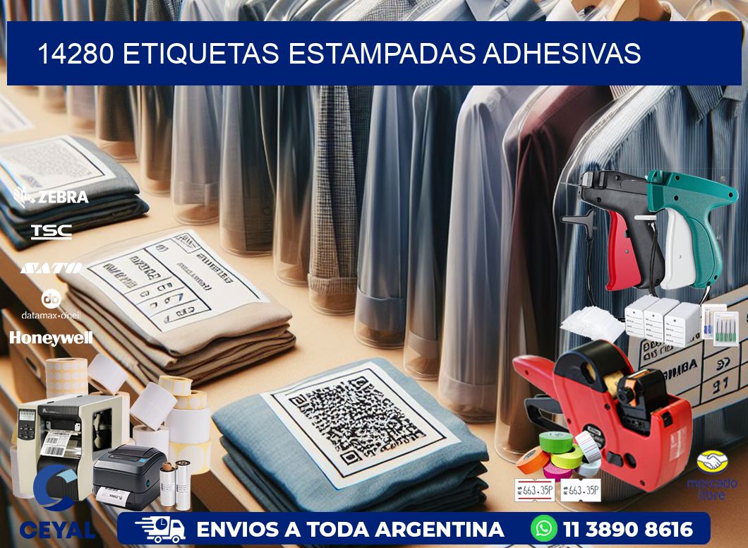 14280 etiquetas estampadas adhesivas