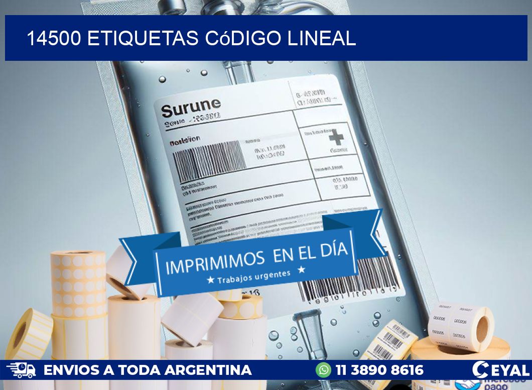 14500 Etiquetas código lineal