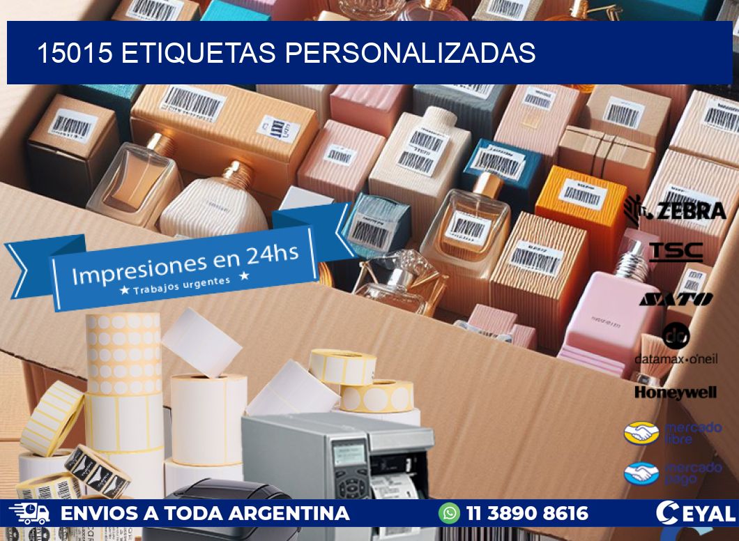 15015 Etiquetas personalizadas
