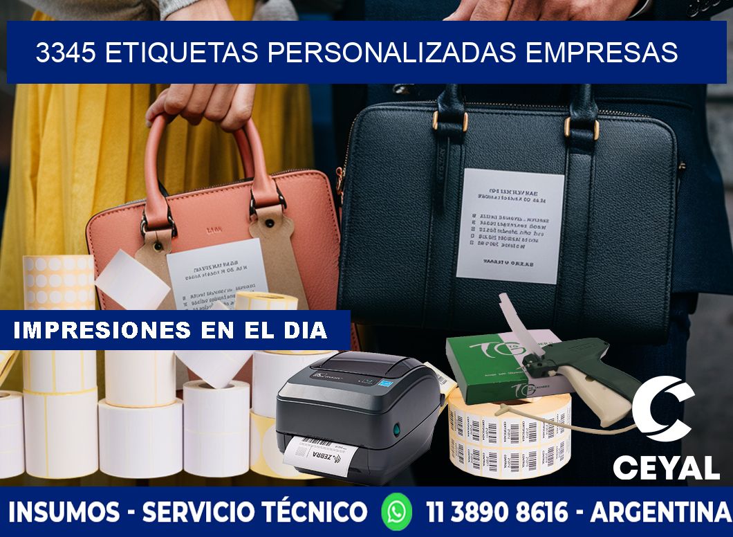 3345 Etiquetas personalizadas empresas