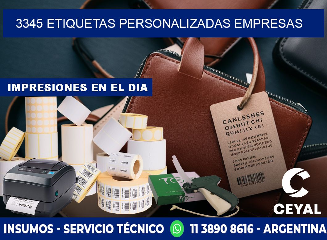 3345 Etiquetas personalizadas empresas
