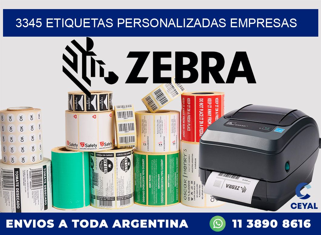 3345 Etiquetas personalizadas empresas