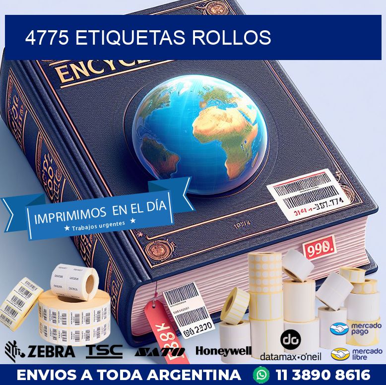 4775 etiquetas rollos