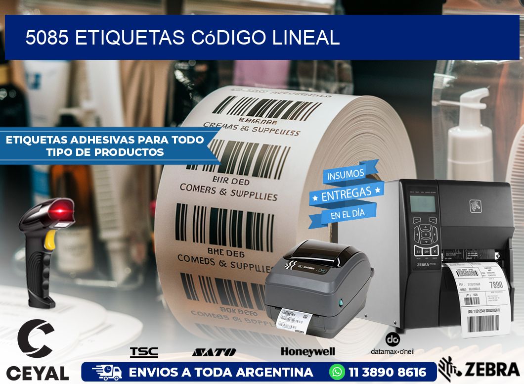 5085 Etiquetas código lineal