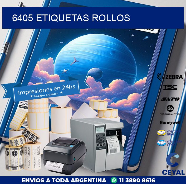 6405 etiquetas rollos