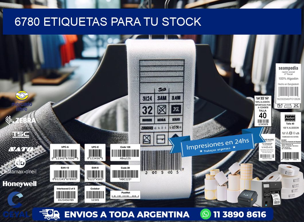 6780 etiquetas para tu stock