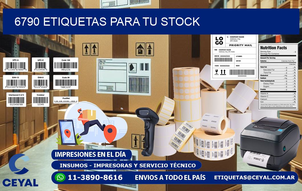 6790 etiquetas para tu stock