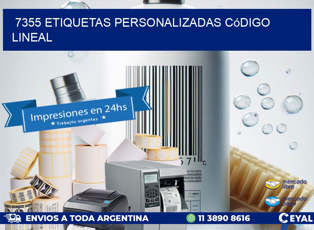 7355 Etiquetas personalizadas código lineal