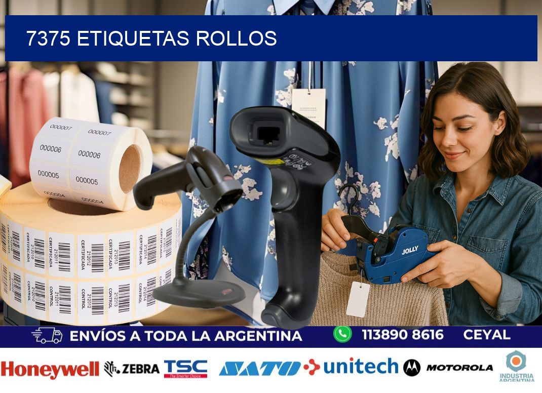 7375 etiquetas rollos