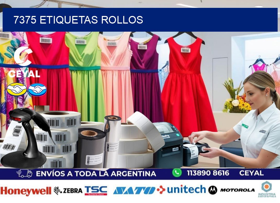 7375 etiquetas rollos