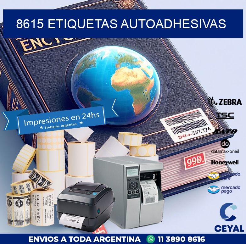 8615 etiquetas autoadhesivas