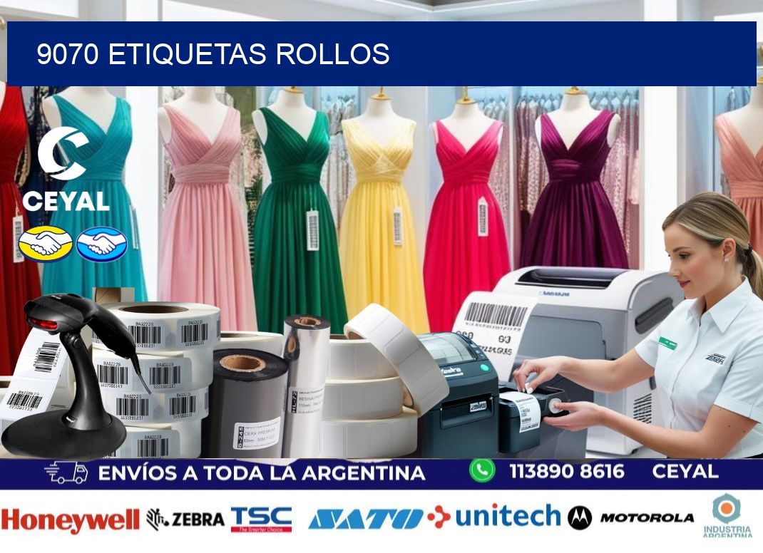 9070 etiquetas rollos