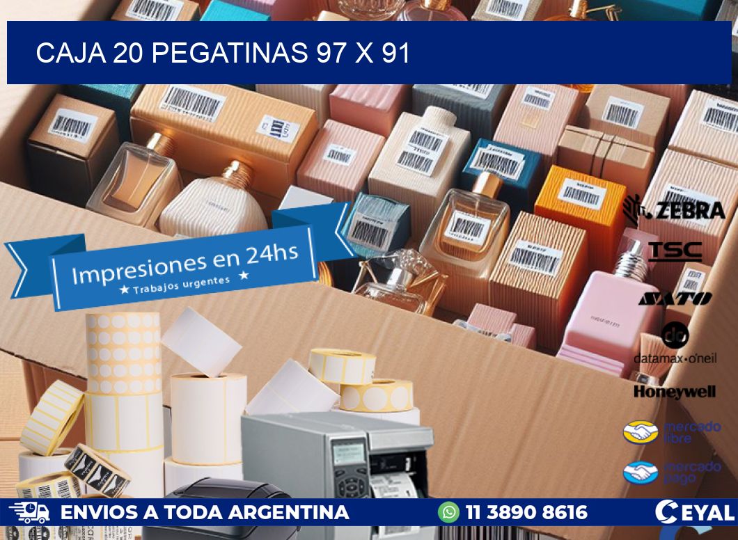 CAJA 20 PEGATINAS 97 x 91
