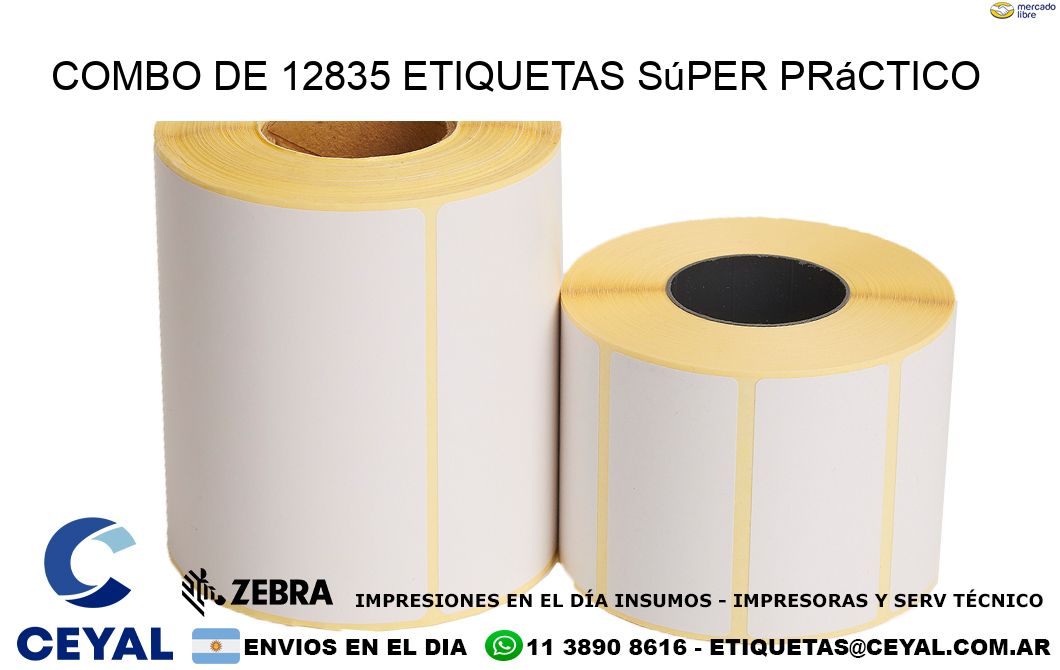 Combo de 12835 etiquetas súper práctico