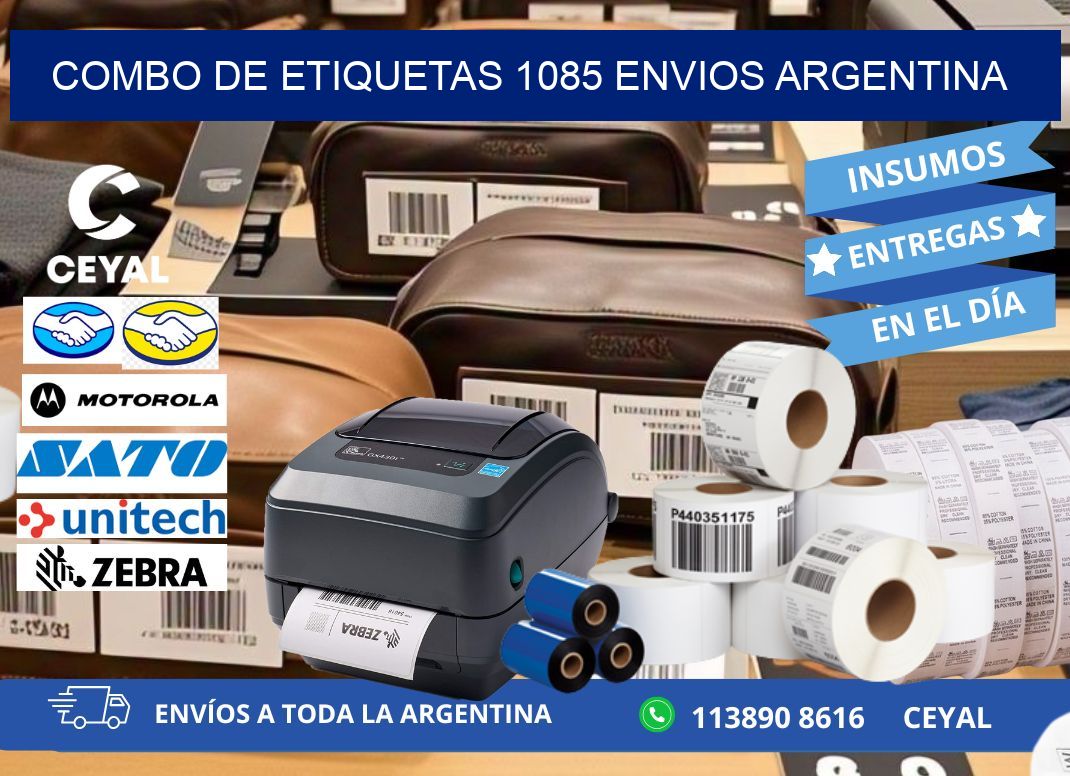 Combo de etiquetas 1085 ENVIOS ARGENTINA
