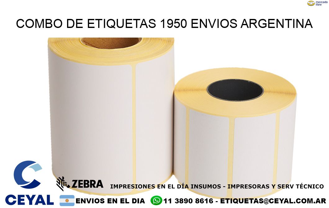 Combo de etiquetas 1950 ENVIOS ARGENTINA