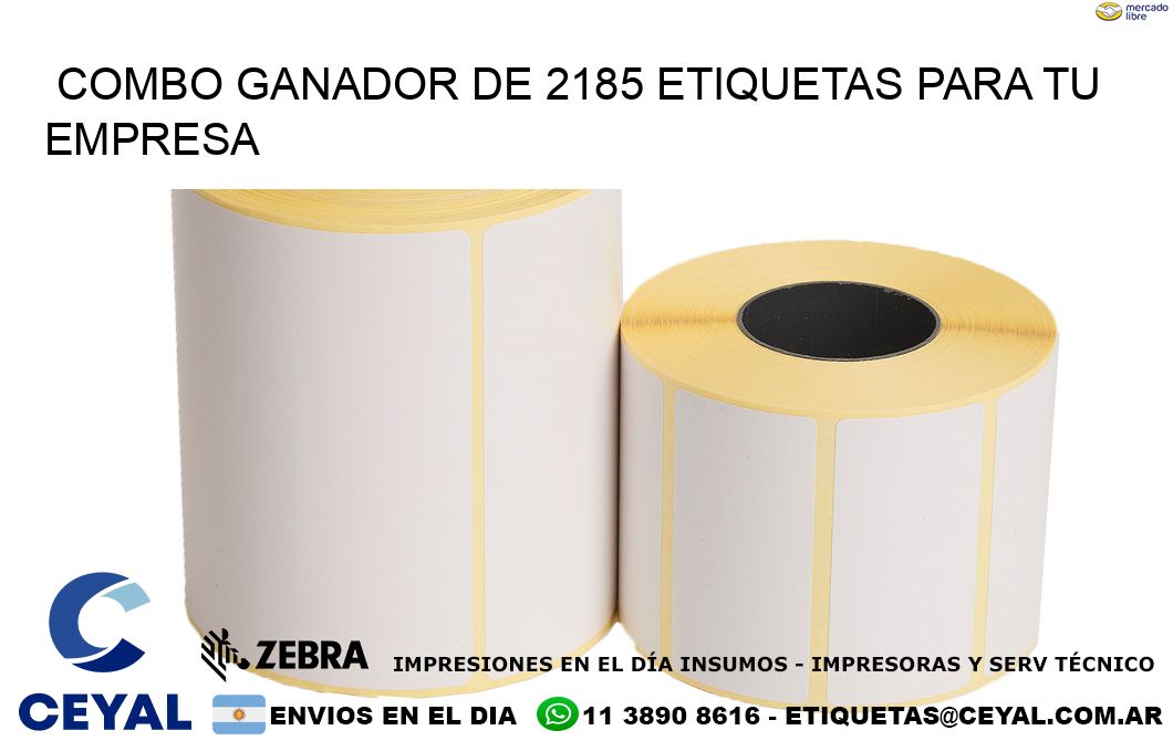 Combo ganador de 2185 etiquetas para tu empresa