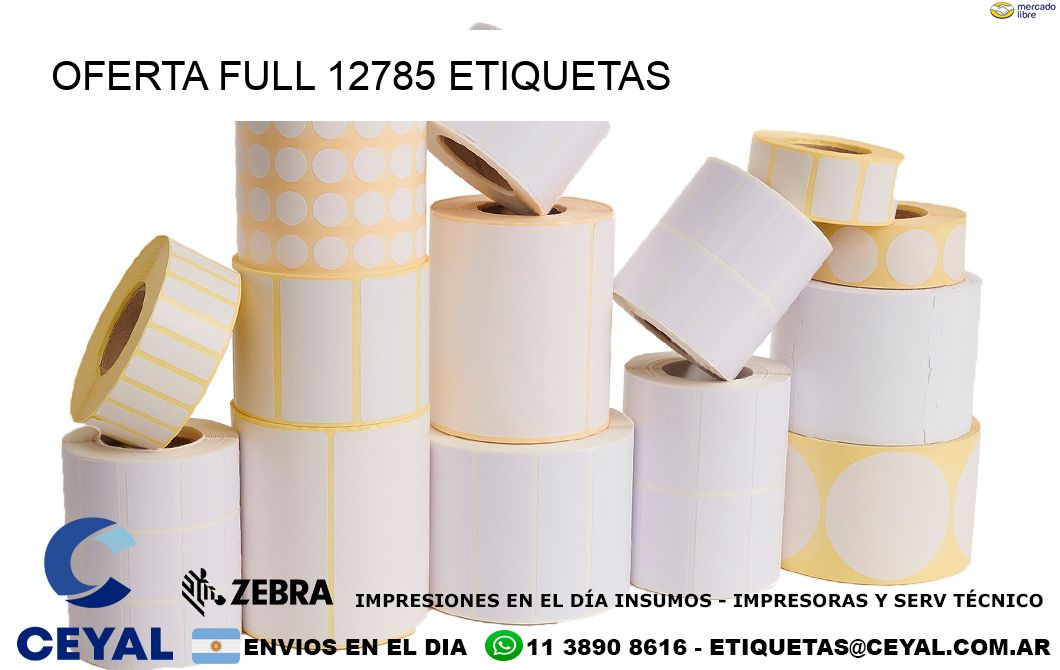 Oferta full 12785 etiquetas