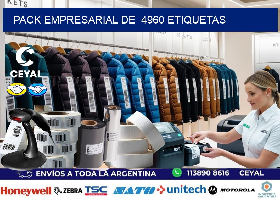 Pack empresarial de  4960 etiquetas