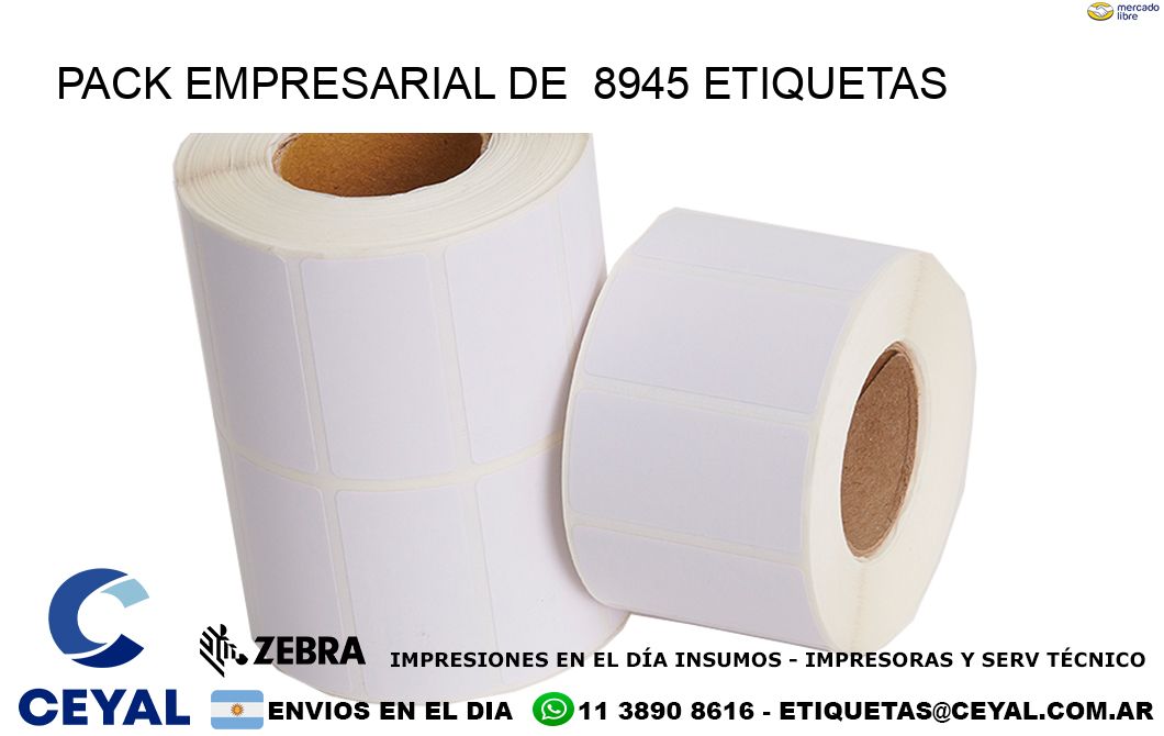 Pack empresarial de  8945 etiquetas