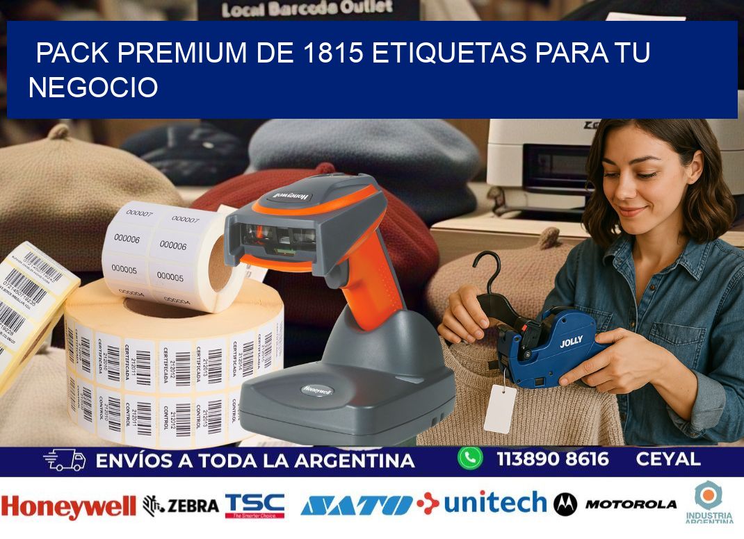 Pack premium de 1815 etiquetas para tu negocio