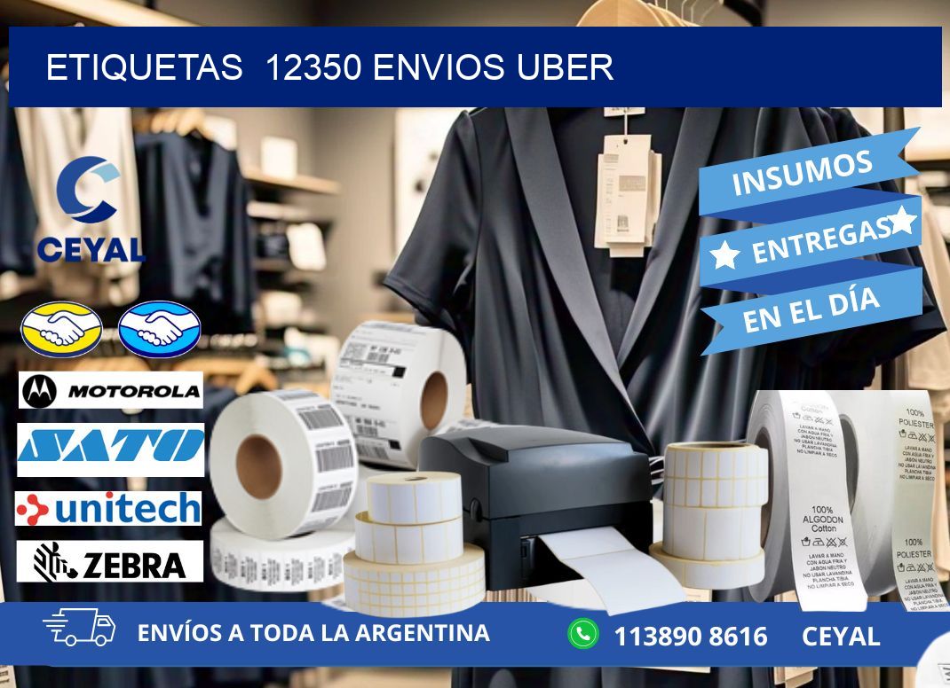 etiquetas  12350 ENVIOS UBER