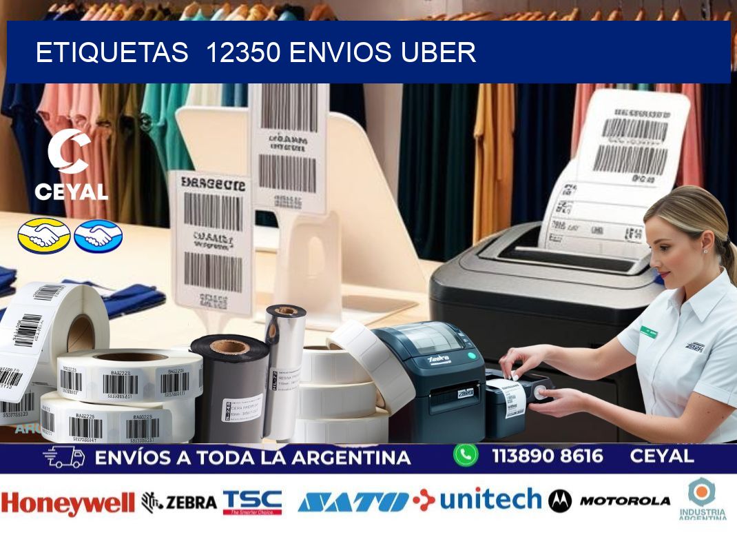 etiquetas  12350 ENVIOS UBER
