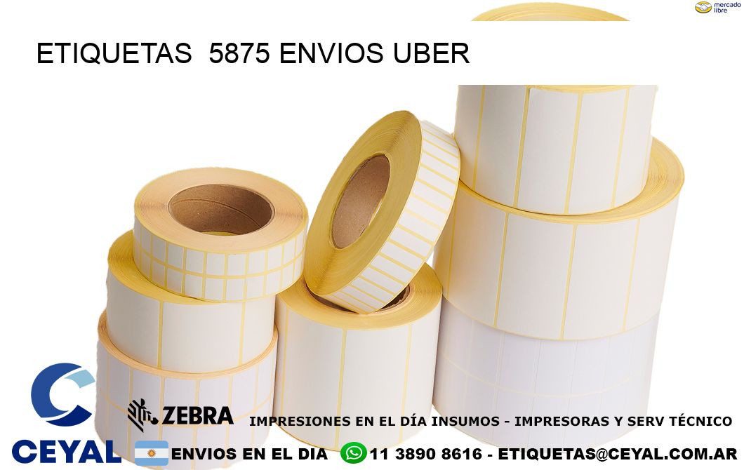 etiquetas  5875 ENVIOS UBER