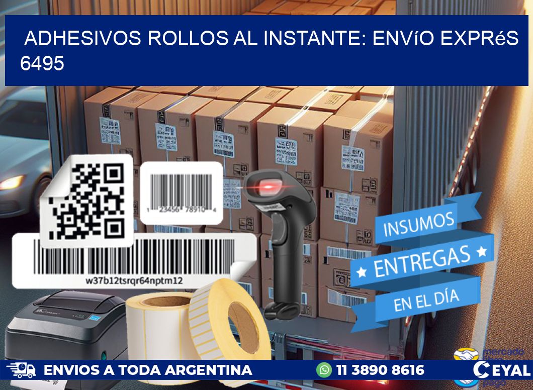 Adhesivos rollos al Instante: Envío Exprés 6495