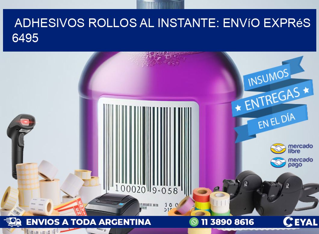 Adhesivos rollos al Instante: Envío Exprés 6495