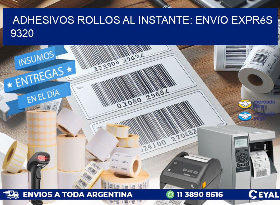 Adhesivos rollos al Instante: Envío Exprés 9320