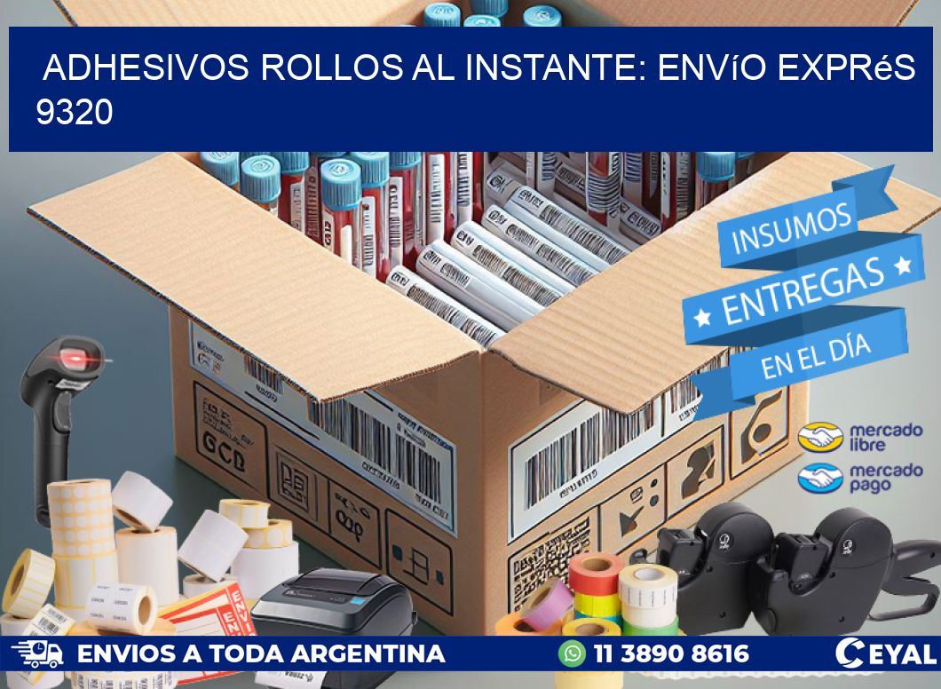 Adhesivos rollos al Instante: Envío Exprés 9320