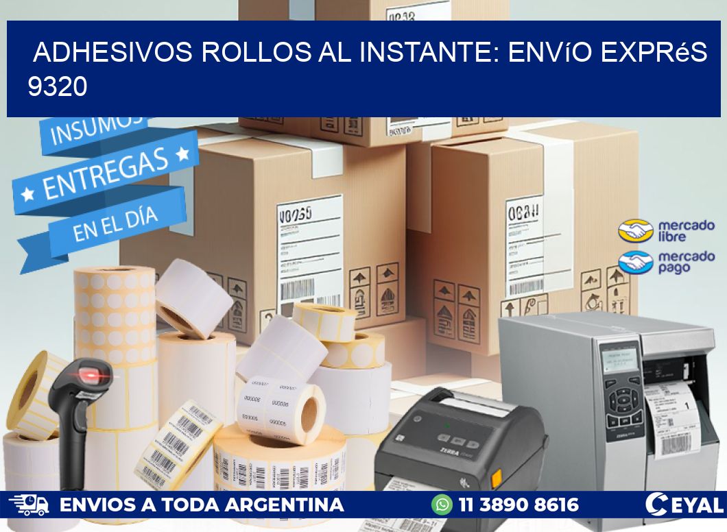 Adhesivos rollos al Instante: Envío Exprés 9320