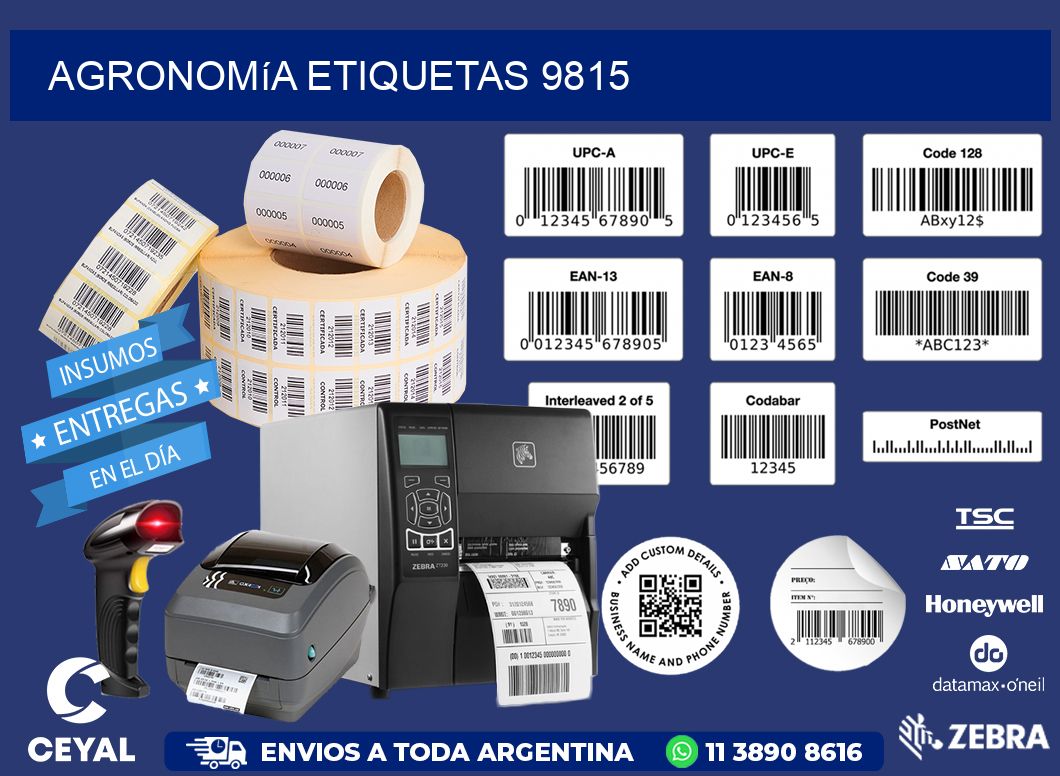 Agronomía etiquetas 9815