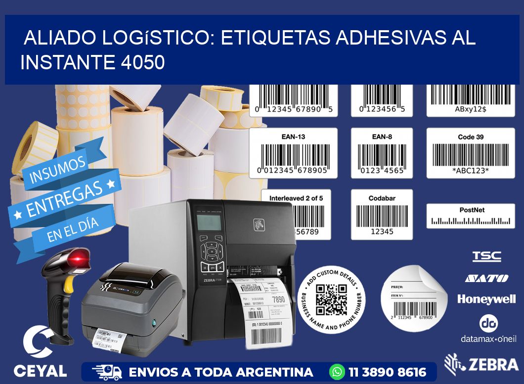 Aliado Logístico: Etiquetas Adhesivas al Instante 4050