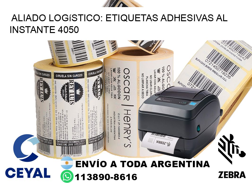 Aliado Logístico: Etiquetas Adhesivas al Instante 4050