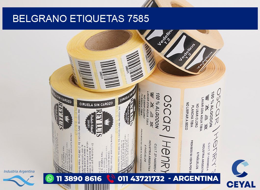 Belgrano etiquetas 7585