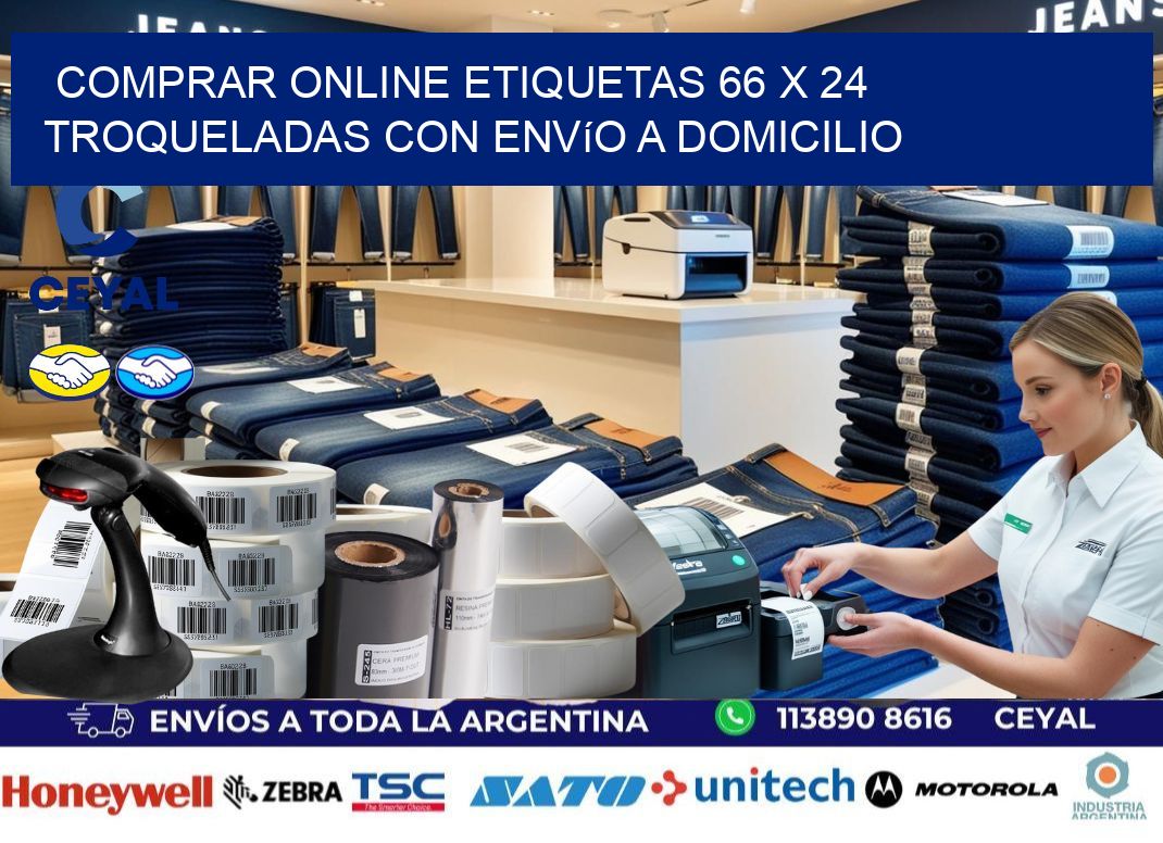 Comprar online etiquetas 66 x 24 troqueladas con envío a domicilio