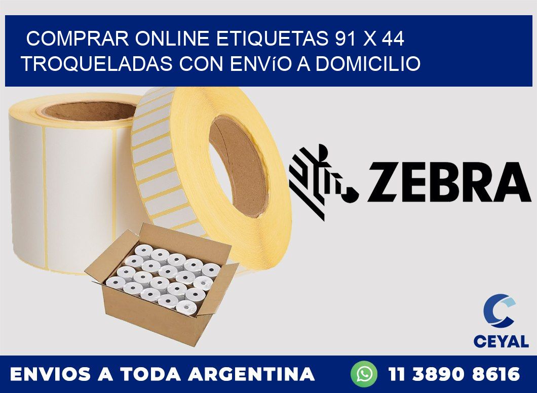 Comprar online etiquetas 91 x 44 troqueladas con envío a domicilio