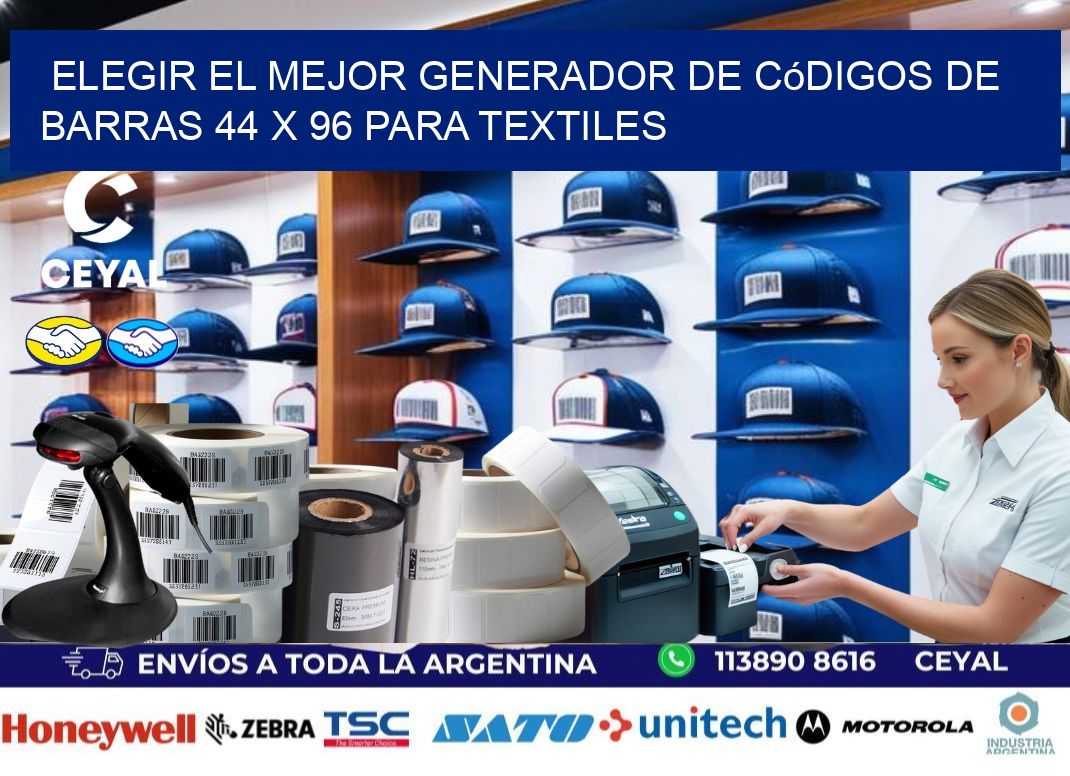 Elegir el Mejor Generador de Códigos de Barras 44 x 96 para Textiles