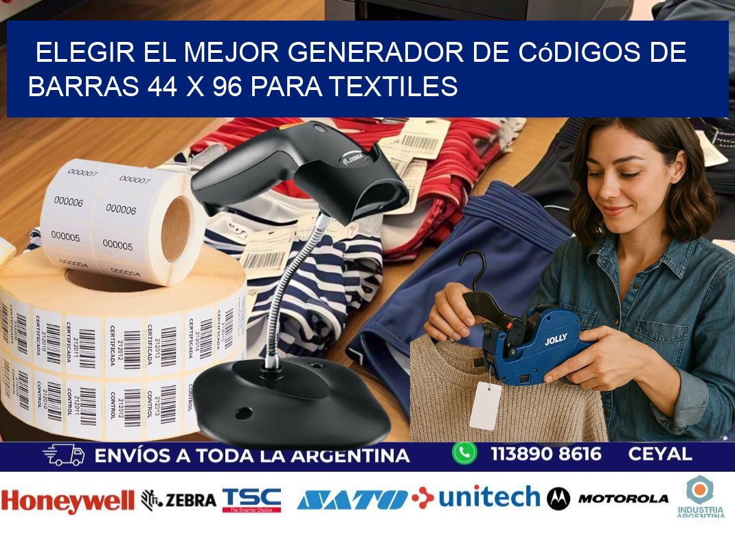 Elegir el Mejor Generador de Códigos de Barras 44 x 96 para Textiles
