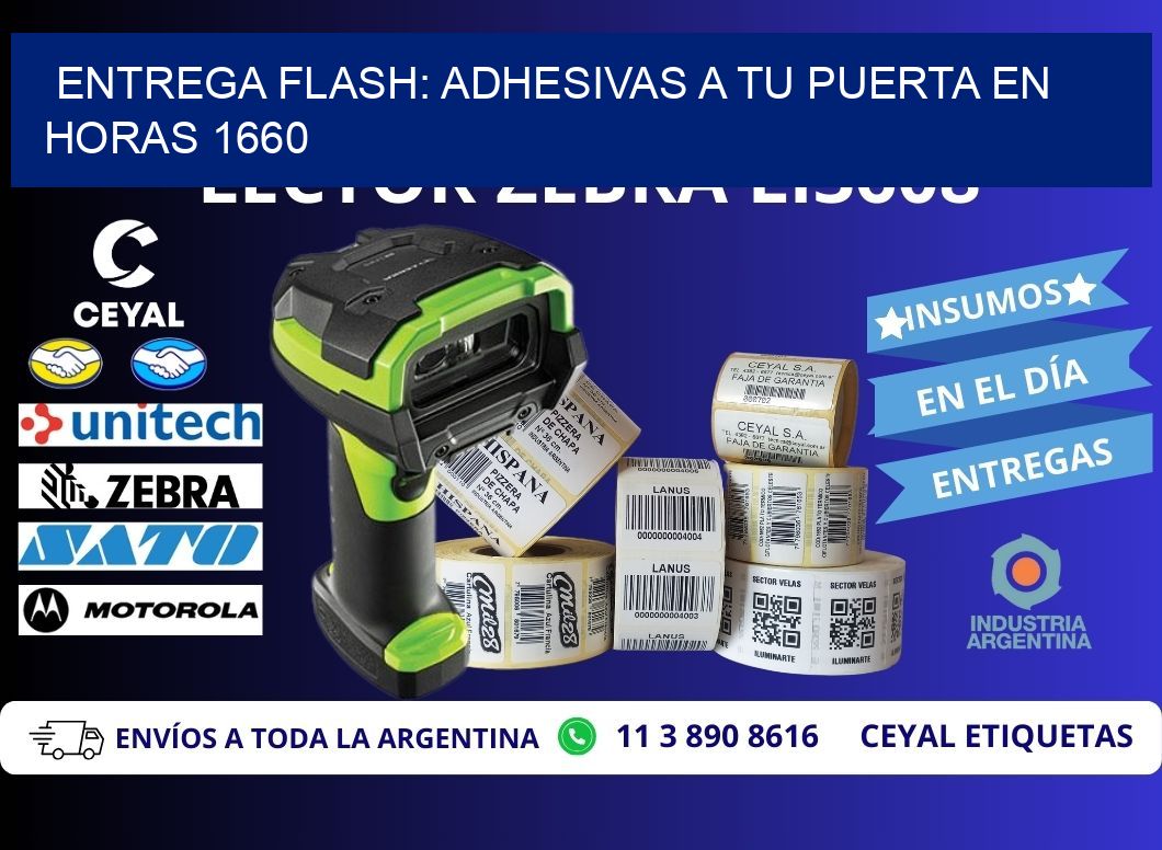Entrega Flash: Adhesivas A Tu Puerta en Horas 1660