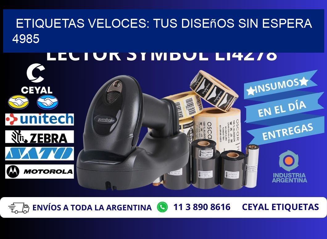 Etiquetas Veloces: Tus Diseños sin Espera 4985