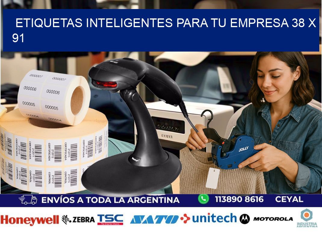 Etiquetas inteligentes para tu empresa 38 x 91