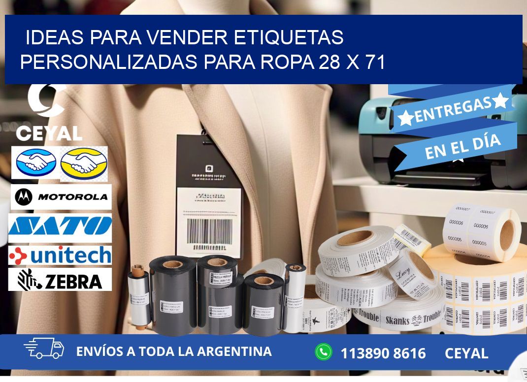 Ideas para Vender Etiquetas Personalizadas para Ropa 28 x 71