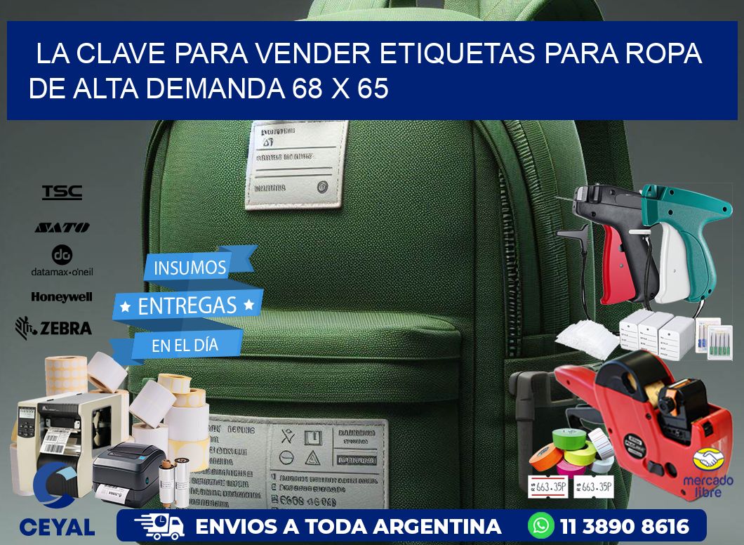 La Clave para Vender Etiquetas para Ropa de Alta Demanda 68 x 65