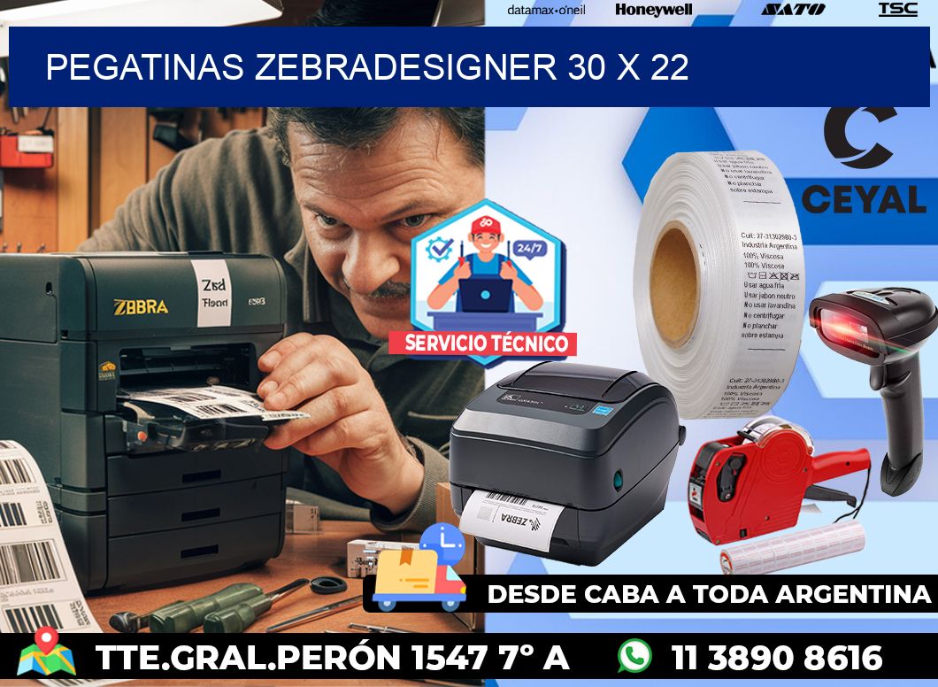 PEGATINAS zebradesigner 30 x 22
