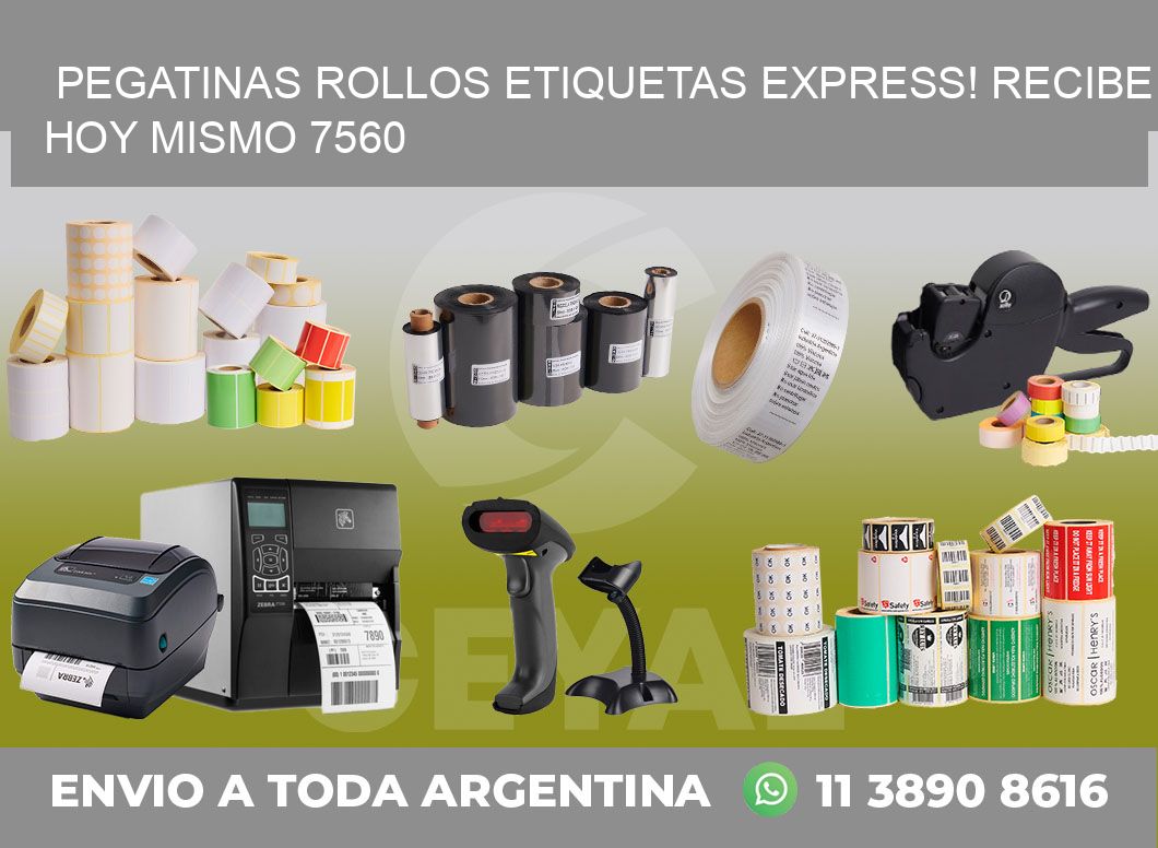 Pegatinas rollos etiquetas Express! Recibe Hoy Mismo 7560
